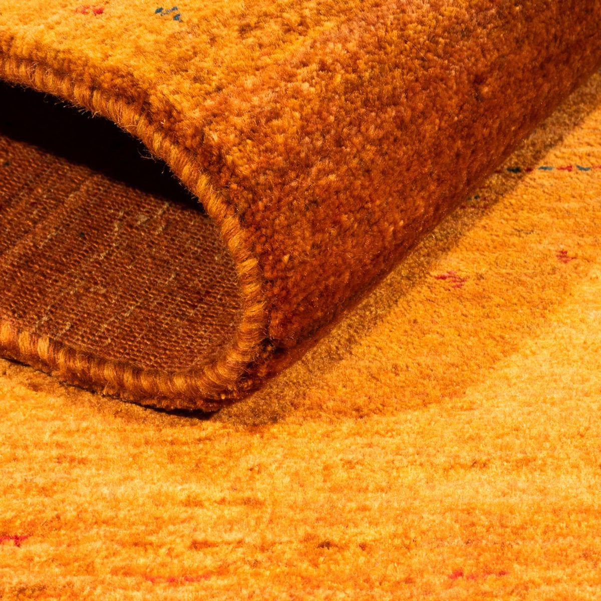 Gabbeh Tapijt - Loribaft Perzisch - 130 x 85 cm - goud