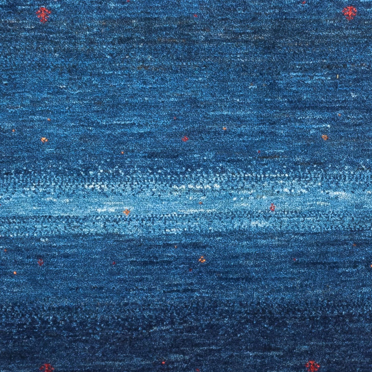 Gabbeh Tapijt - Loribaft Perzisch - 110 x 80 cm - blauw