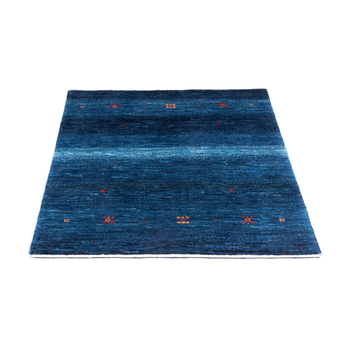 Gabbeh Tapijt - Loribaft Perzisch - 110 x 80 cm - blauw