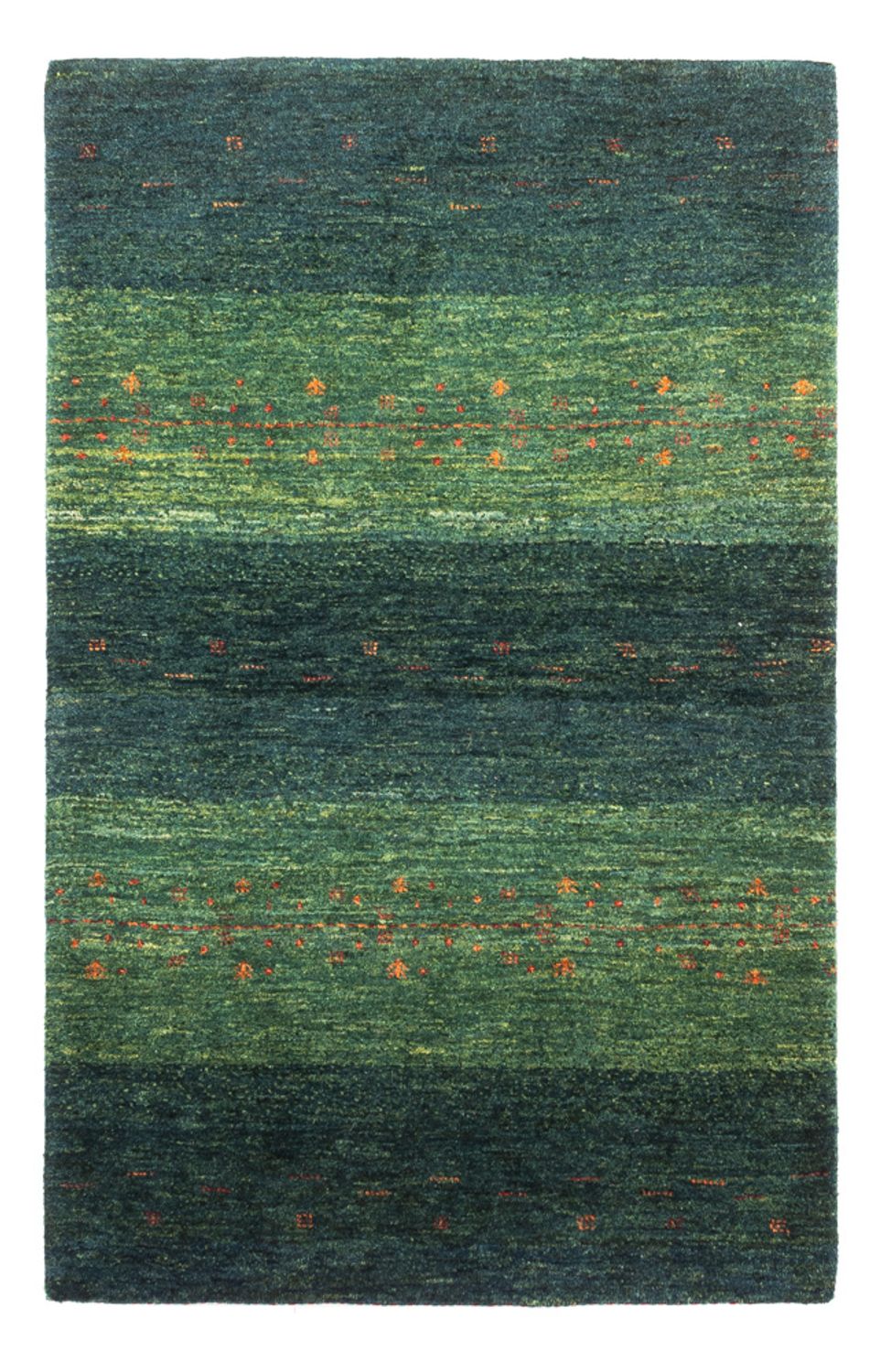Gabbeh Tapijt - Loribaft Perzisch - 130 x 85 cm - groen