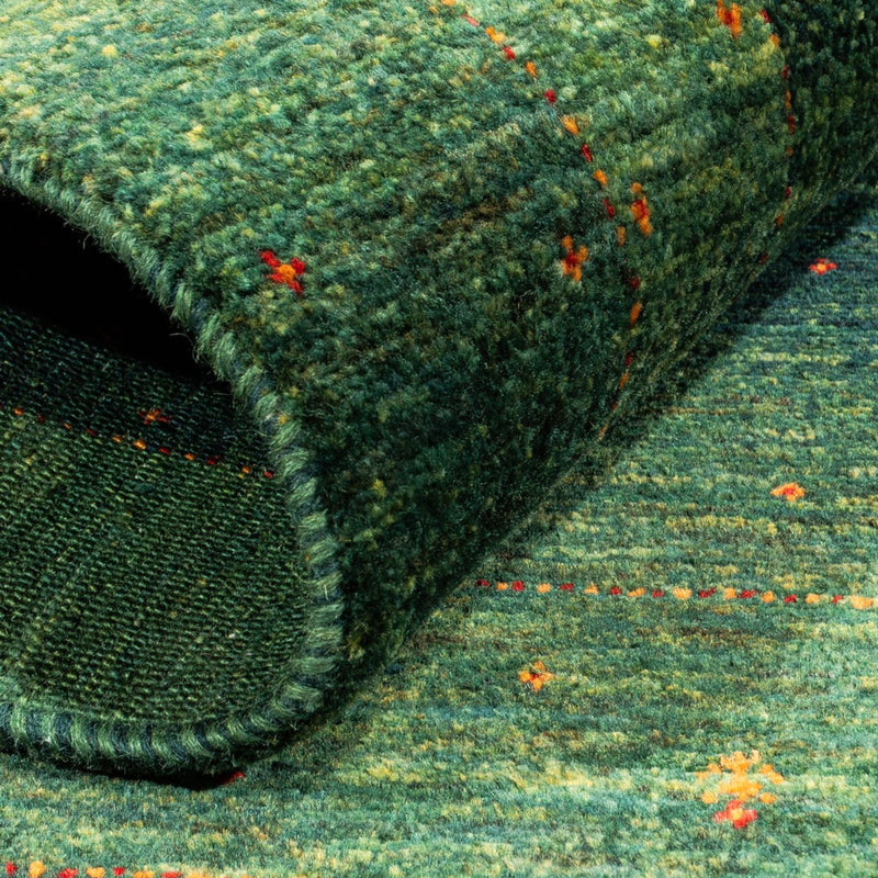 Gabbeh Tapijt - Loribaft Perzisch - 127 x 86 cm - groen