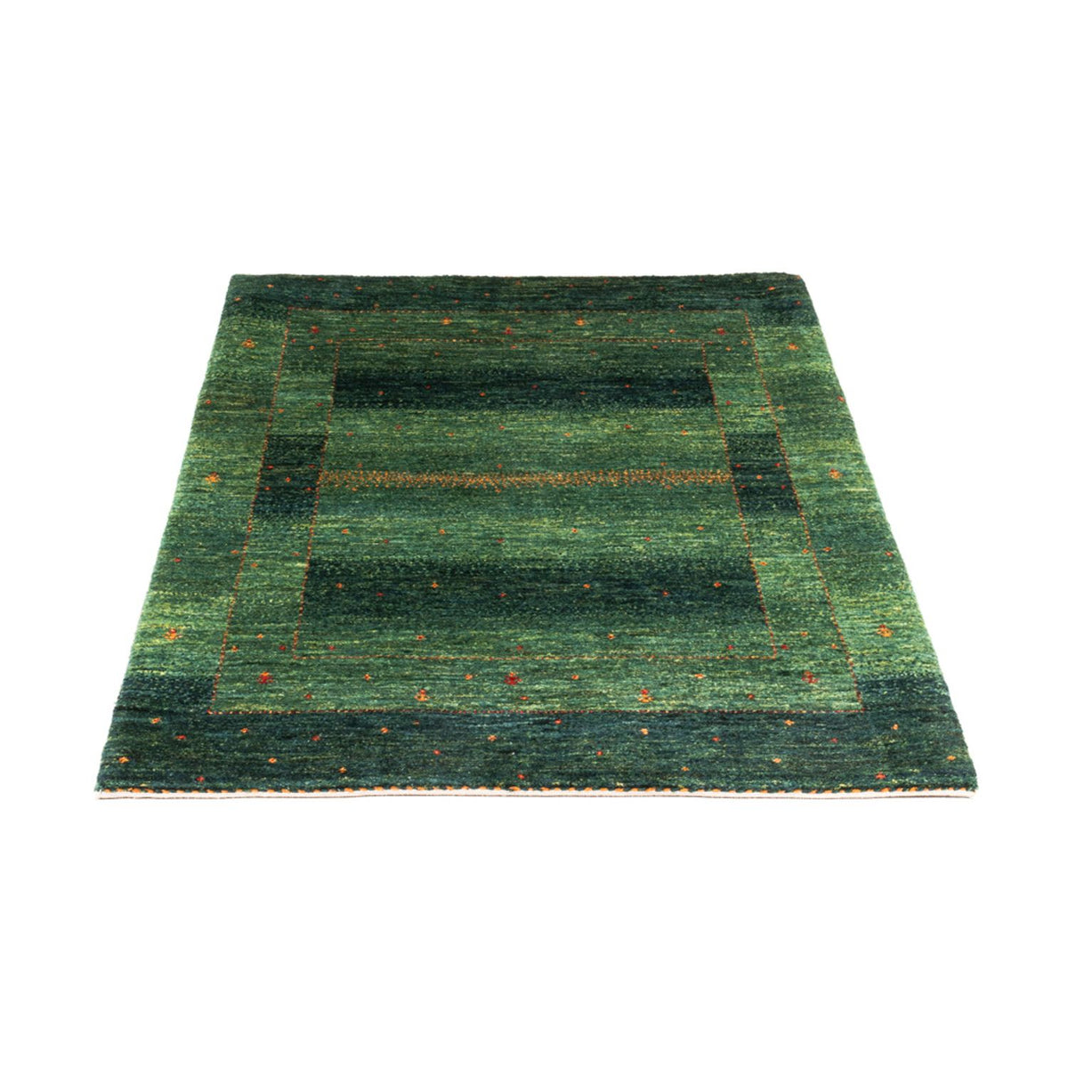 Gabbeh Tapijt - Loribaft Perzisch - 127 x 86 cm - groen