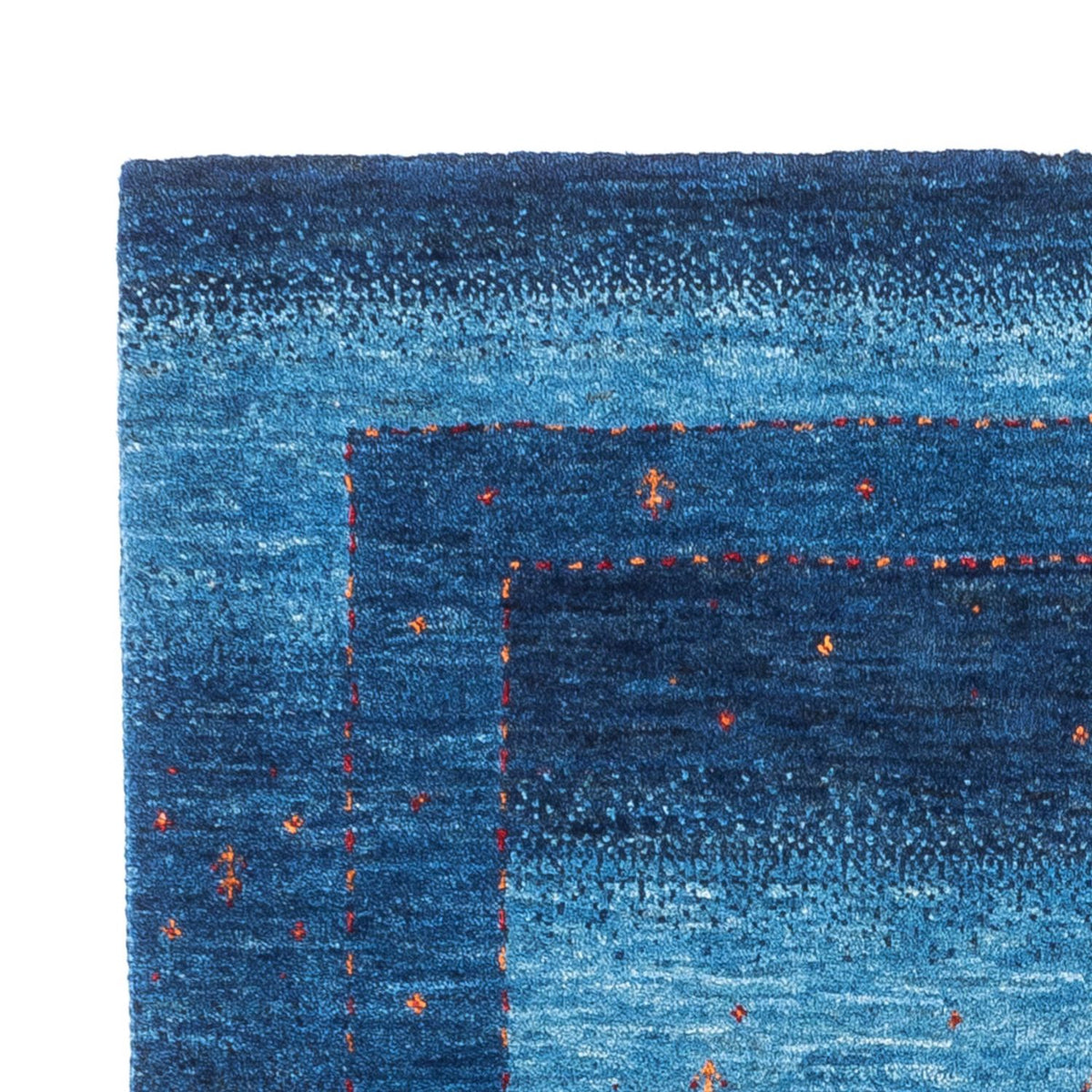 Gabbeh Tapijt - Loribaft Perzisch - 135 x 93 cm - blauw