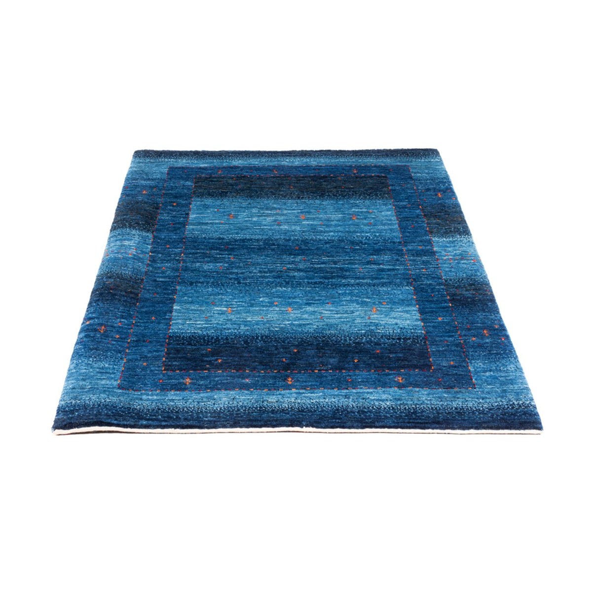 Gabbeh Tapijt - Loribaft Perzisch - 135 x 93 cm - blauw
