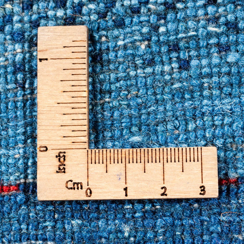 Gabbeh Tapijt - Loribaft Perzisch - 135 x 93 cm - blauw