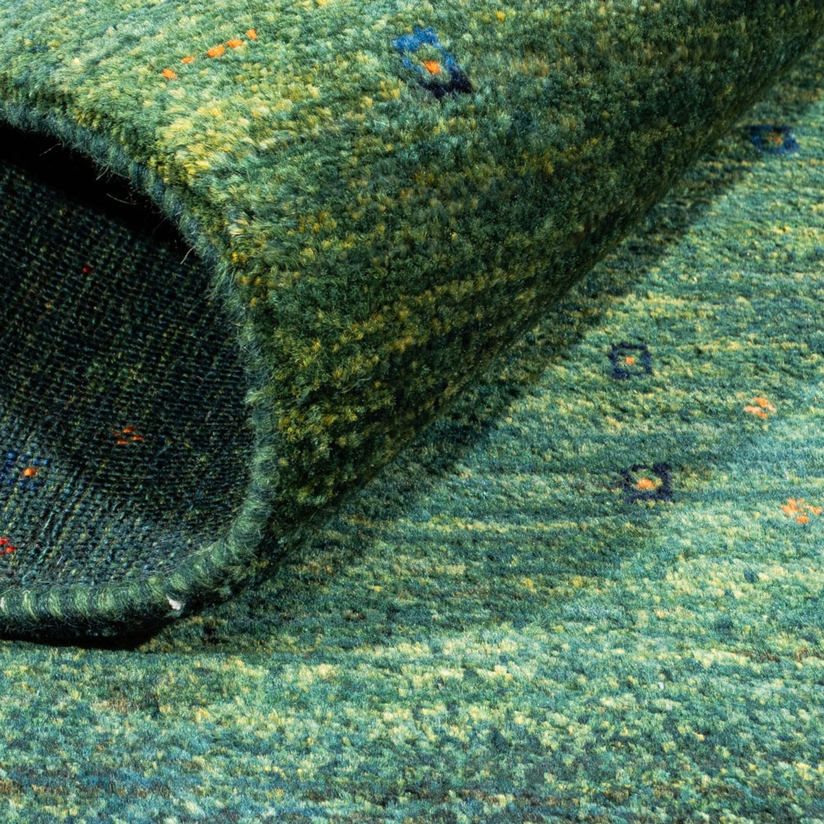 Gabbeh Tapijt - Loribaft Perzisch - 107 x 78 cm - groen