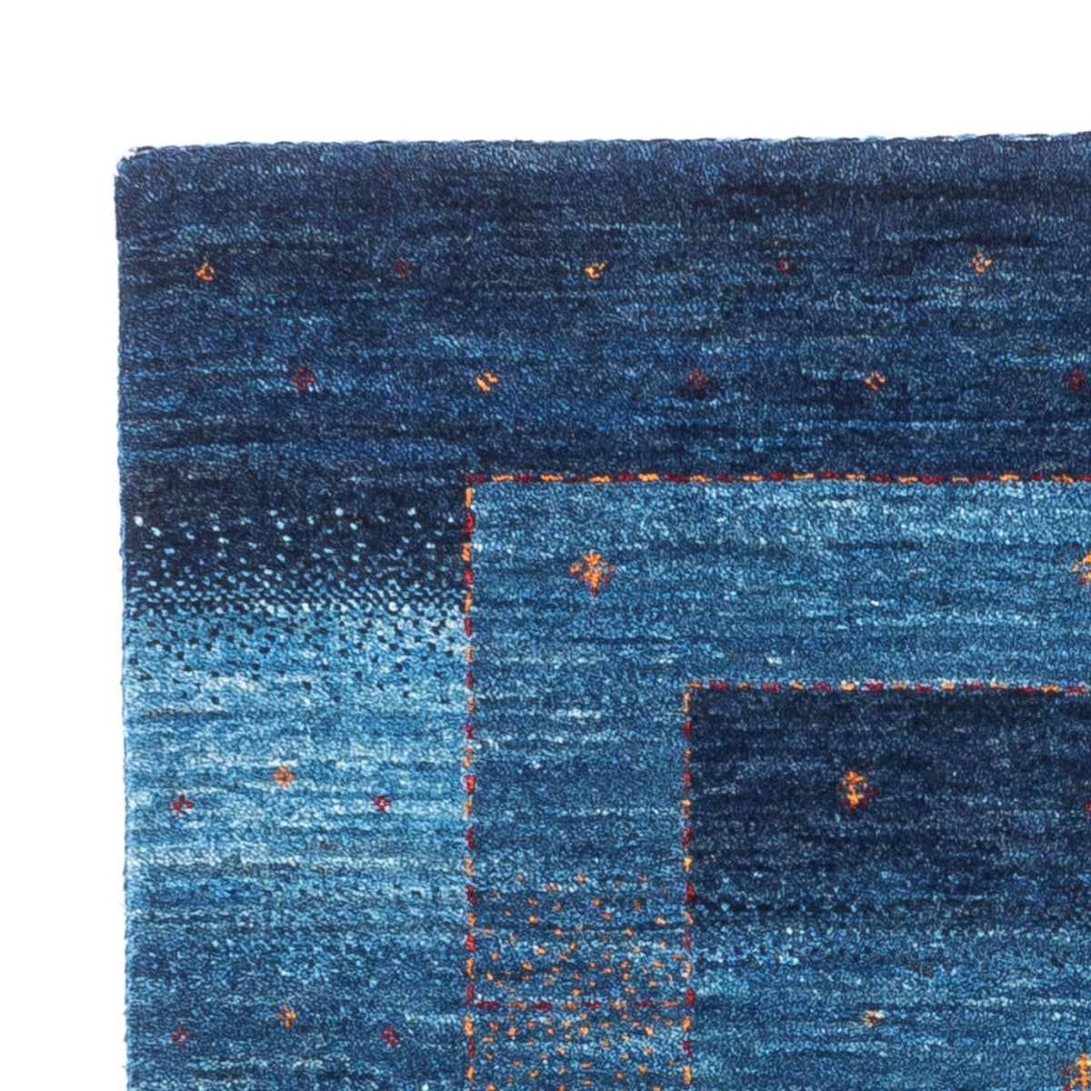 Gabbeh Tapijt - Loribaft Perzisch - 116 x 84 cm - blauw