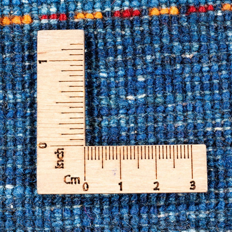 Gabbeh Tapijt - Loribaft Perzisch - 116 x 84 cm - blauw