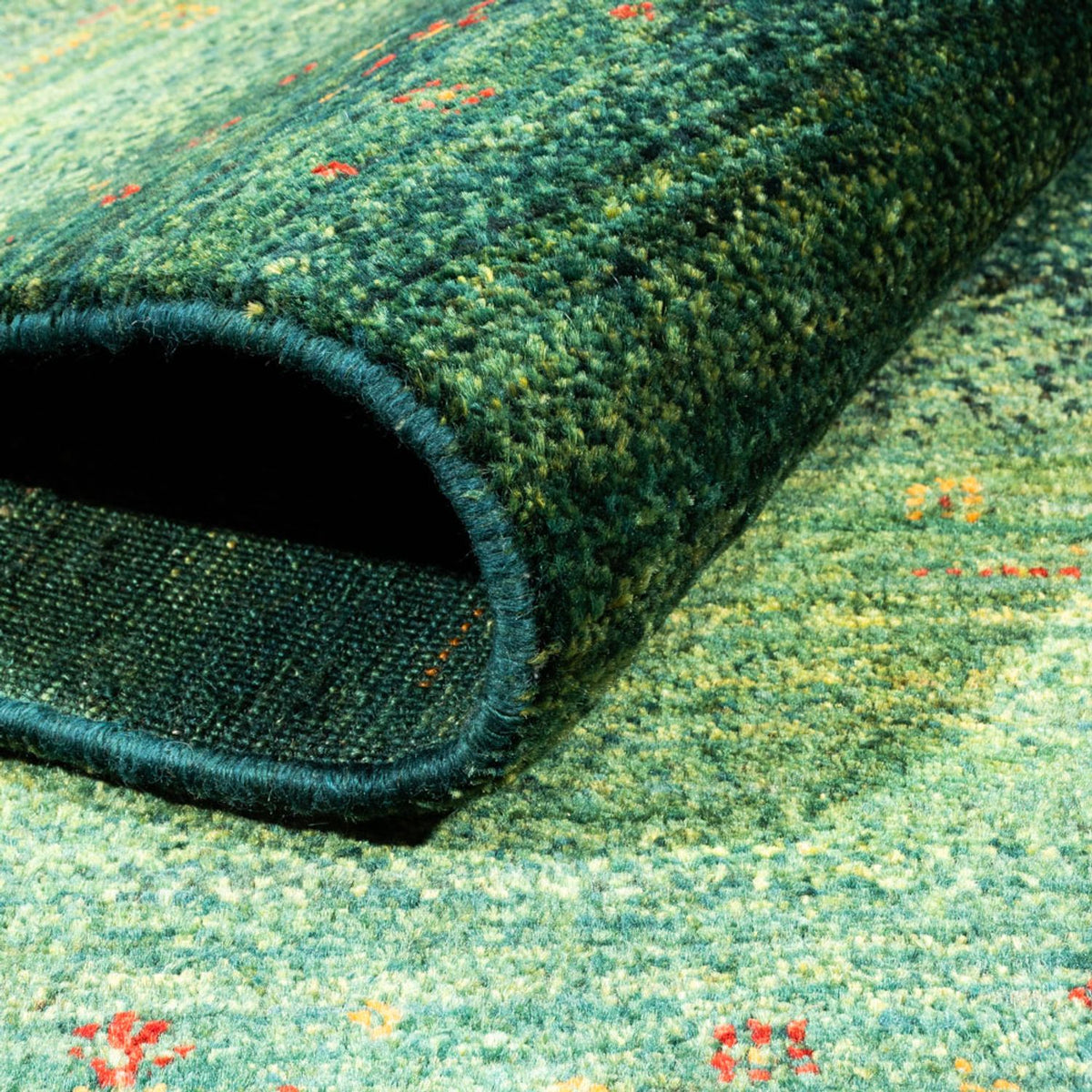 Gabbeh Tapijt - Loribaft Perzisch - 188 x 124 cm - groen