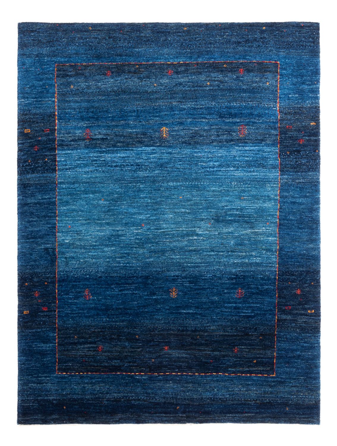 Gabbeh Tapijt - Loribaft Perzisch - 162 x 120 cm - blauw
