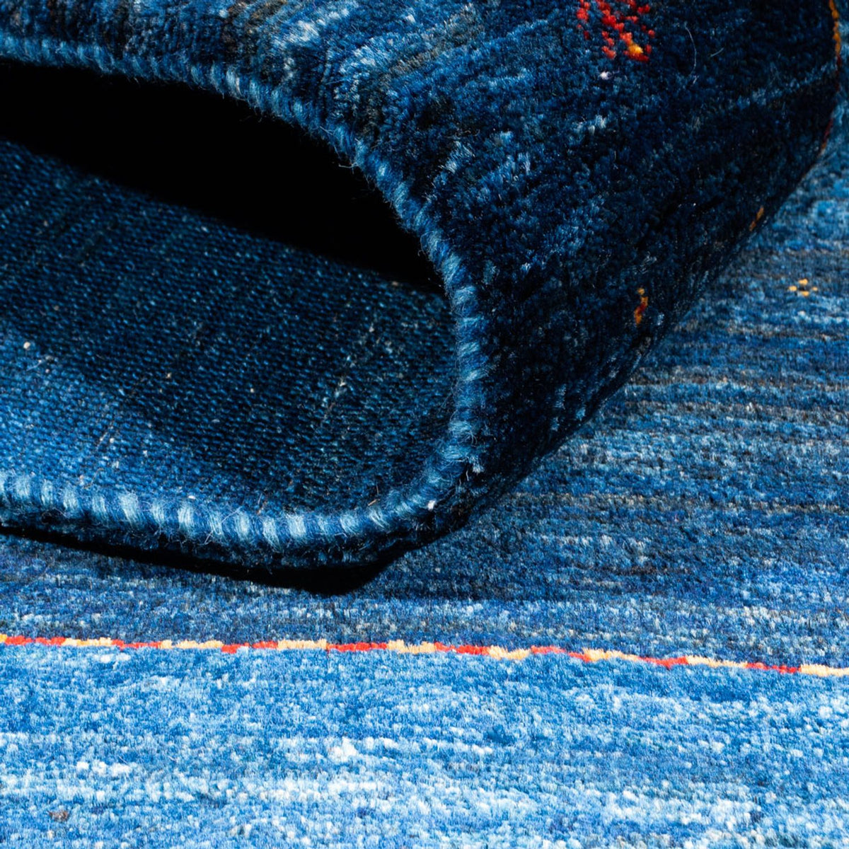 Gabbeh Tapijt - Loribaft Perzisch - 162 x 120 cm - blauw