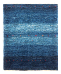 Gabbeh Tapijt - Loribaft Perzisch - 108 x 88 cm - blauw