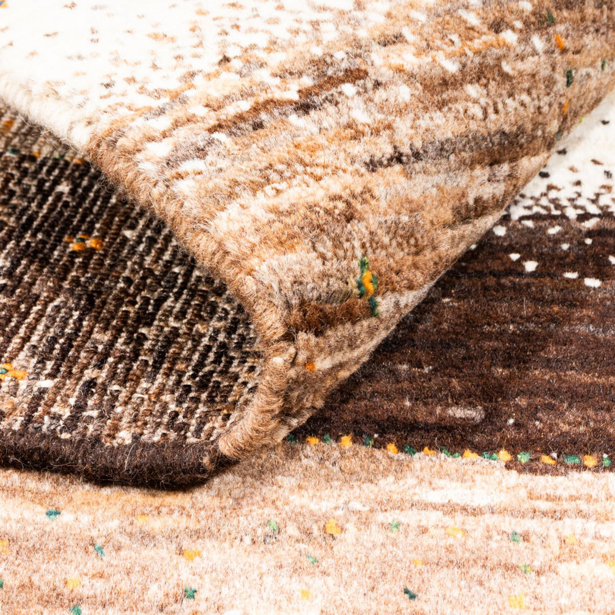 Gabbeh Tapijt - Loribaft Perzisch - 146 x 108 cm - natuur