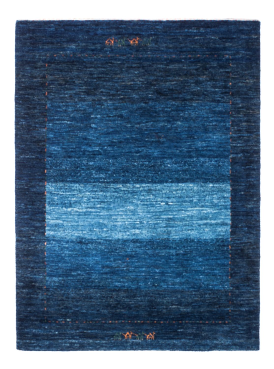 Gabbeh Tapijt - Loribaft Perzisch - 141 x 101 cm - blauw