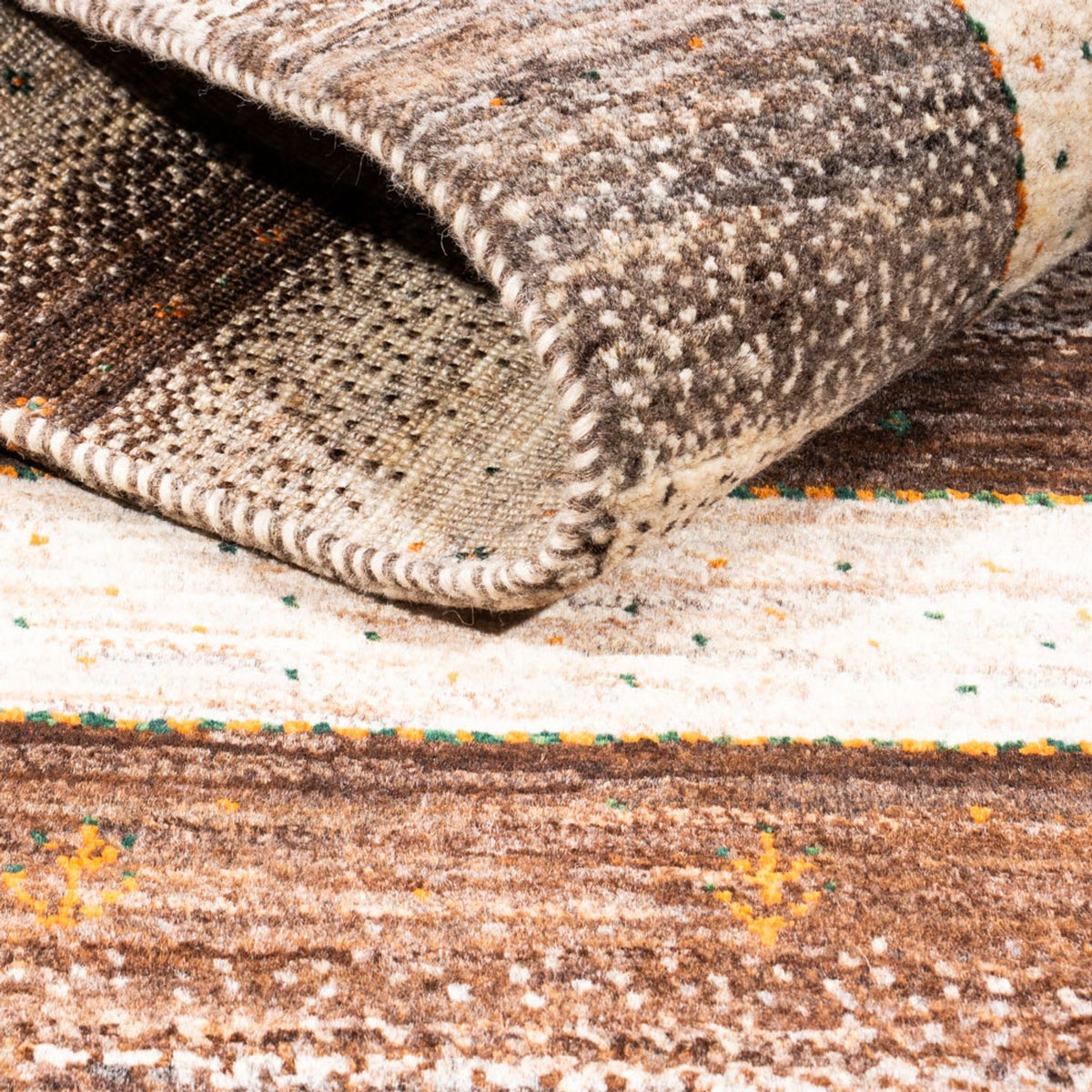 Gabbeh Tapijt - Loribaft Perzisch - 146 x 98 cm - natuur