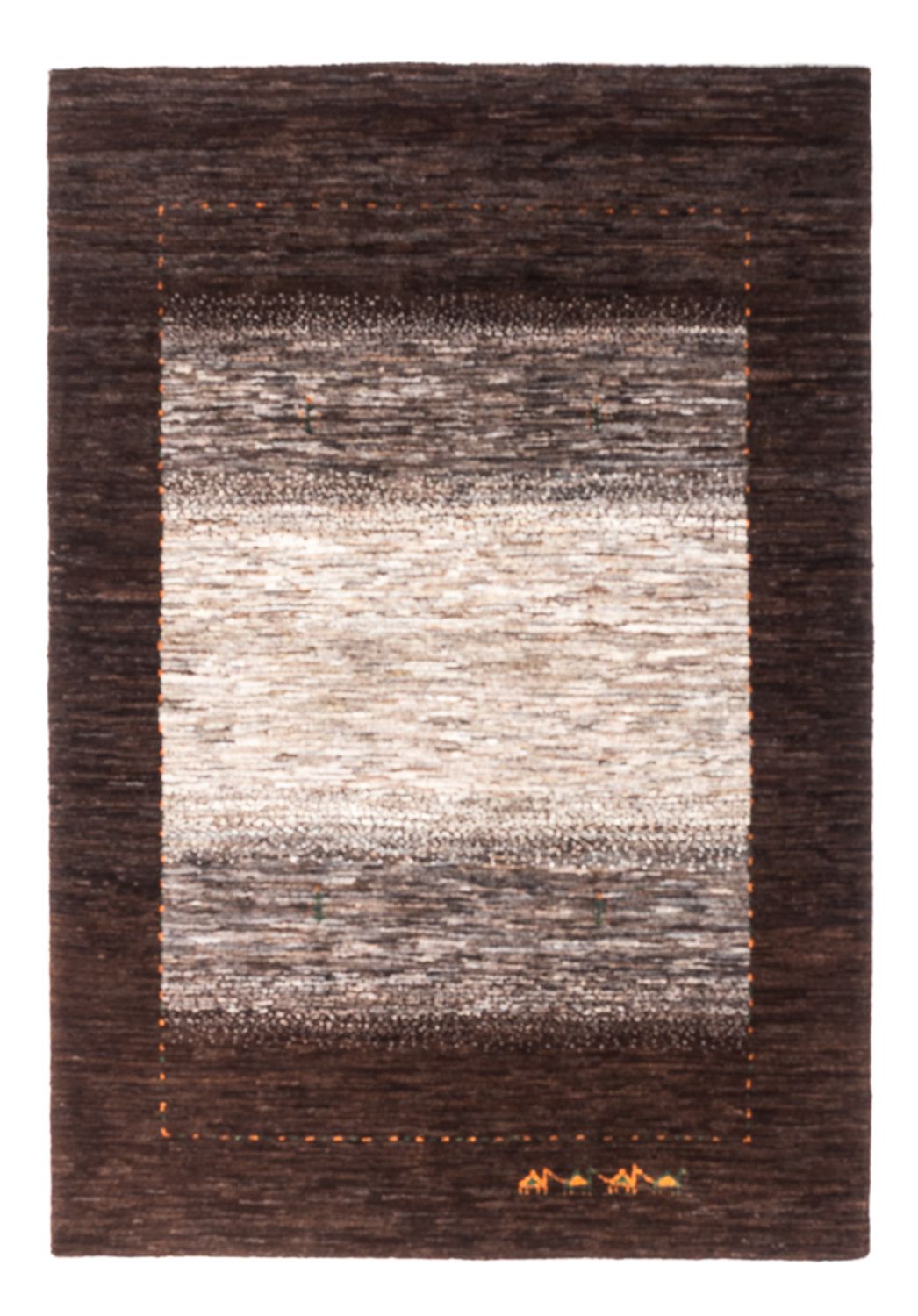 Gabbeh Tapijt - Loribaft Perzisch - 154 x 103 cm - grijs