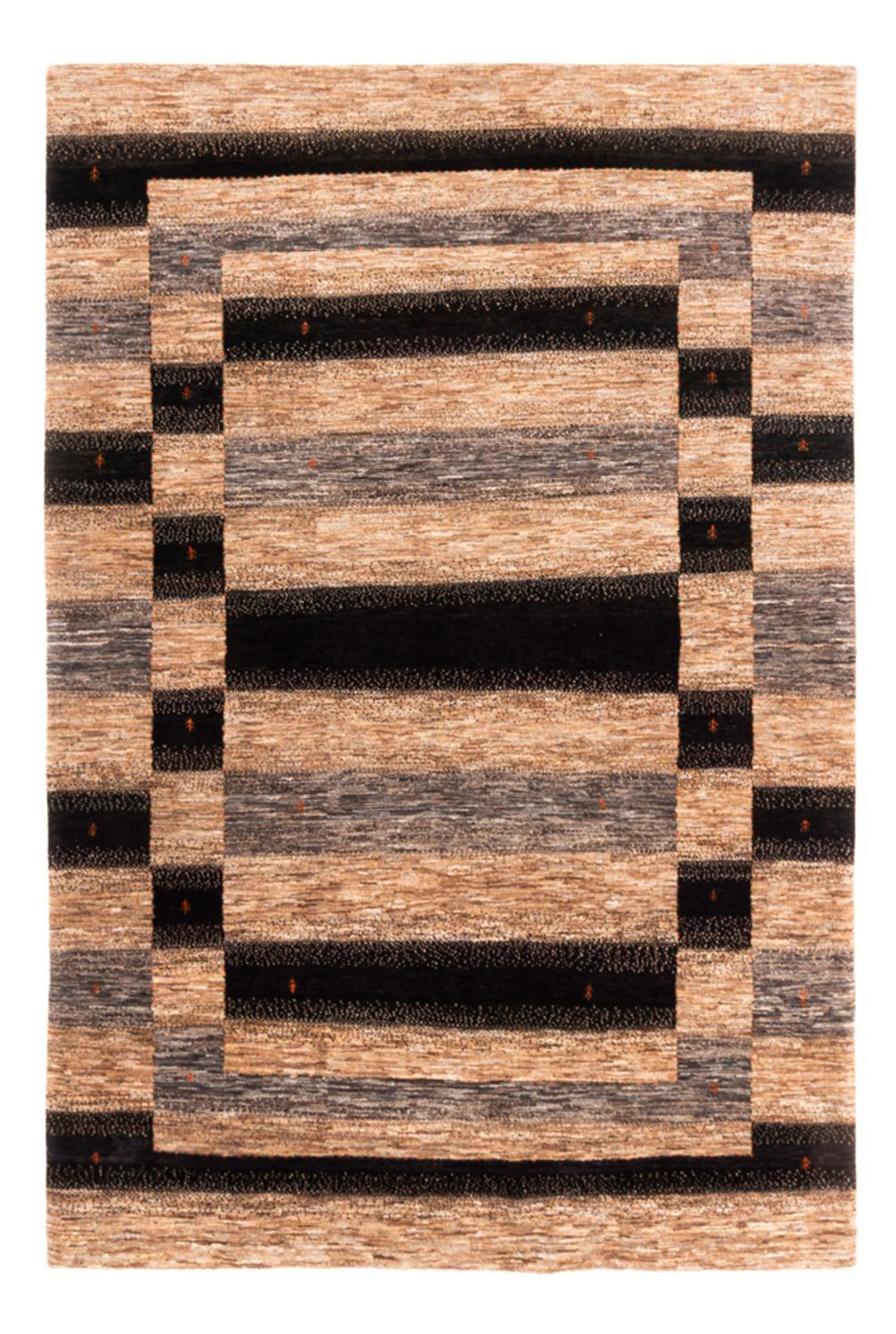 Gabbeh Tapijt - Loribaft Perzisch - 247 x 173 cm - grijs