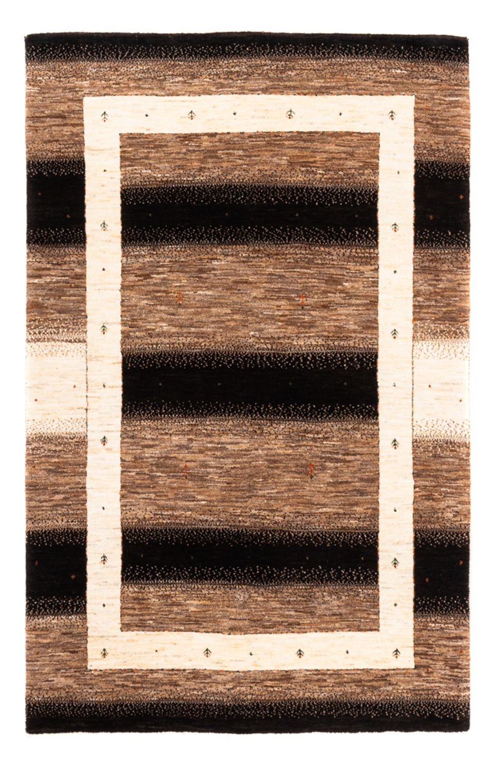 Gabbeh Tapijt - Loribaft Perzisch - 190 x 125 cm - grijs