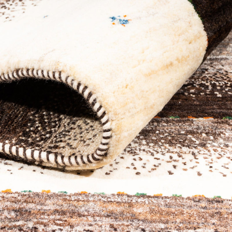 Gabbeh Tapijt - Loribaft Perzisch - 165 x 128 cm - grijs