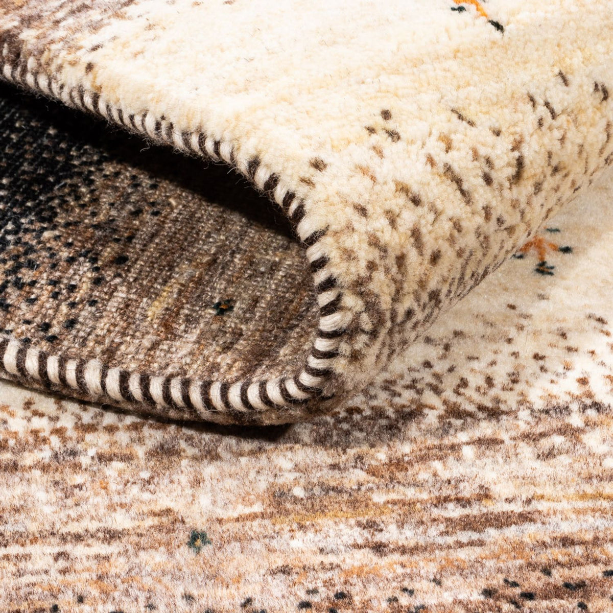 Gabbeh Tapijt - Loribaft Perzisch - 195 x 124 cm - grijs