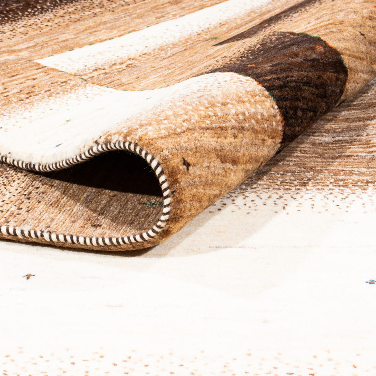 Gabbeh Tapijt - Loribaft Perzisch - 315 x 225 cm - bruin