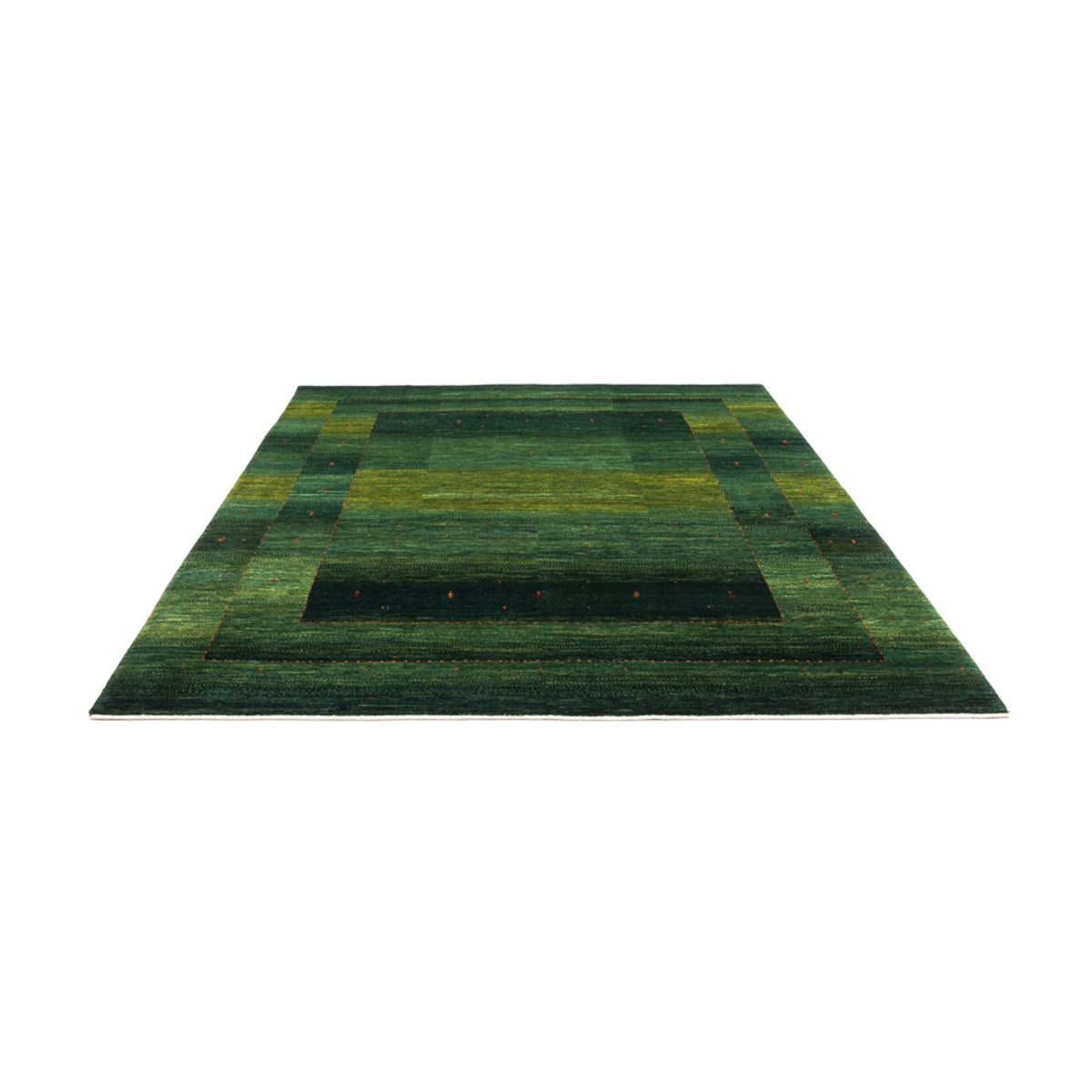 Gabbeh Tapijt - Loribaft Perzisch - 254 x 210 cm - groen