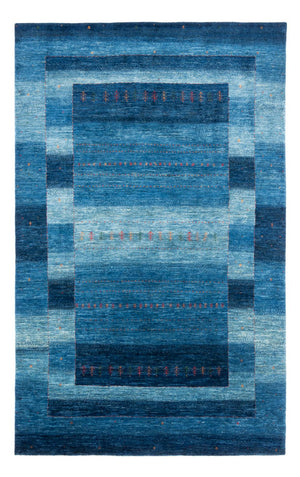 Gabbeh Tapijt - Loribaft Perzisch - 302 x 195 cm - blauw
