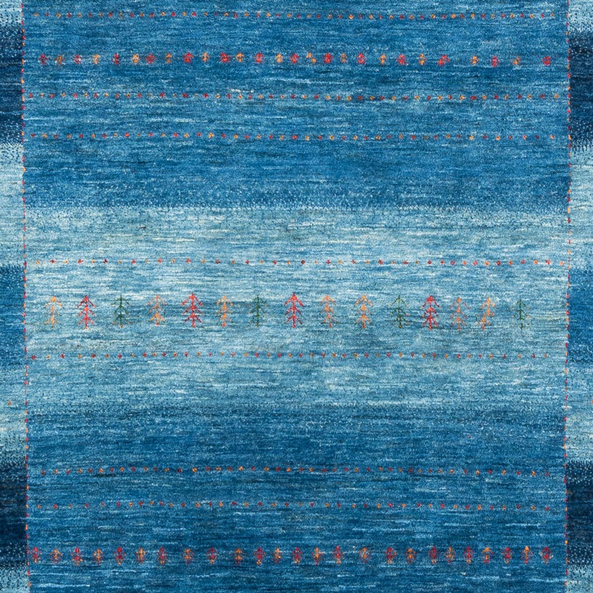 Gabbeh Tapijt - Loribaft Perzisch - 302 x 195 cm - blauw