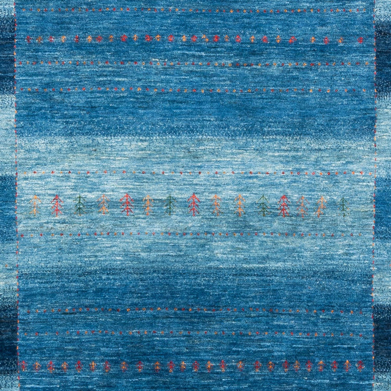 Gabbeh Tapijt - Loribaft Perzisch - 302 x 195 cm - blauw