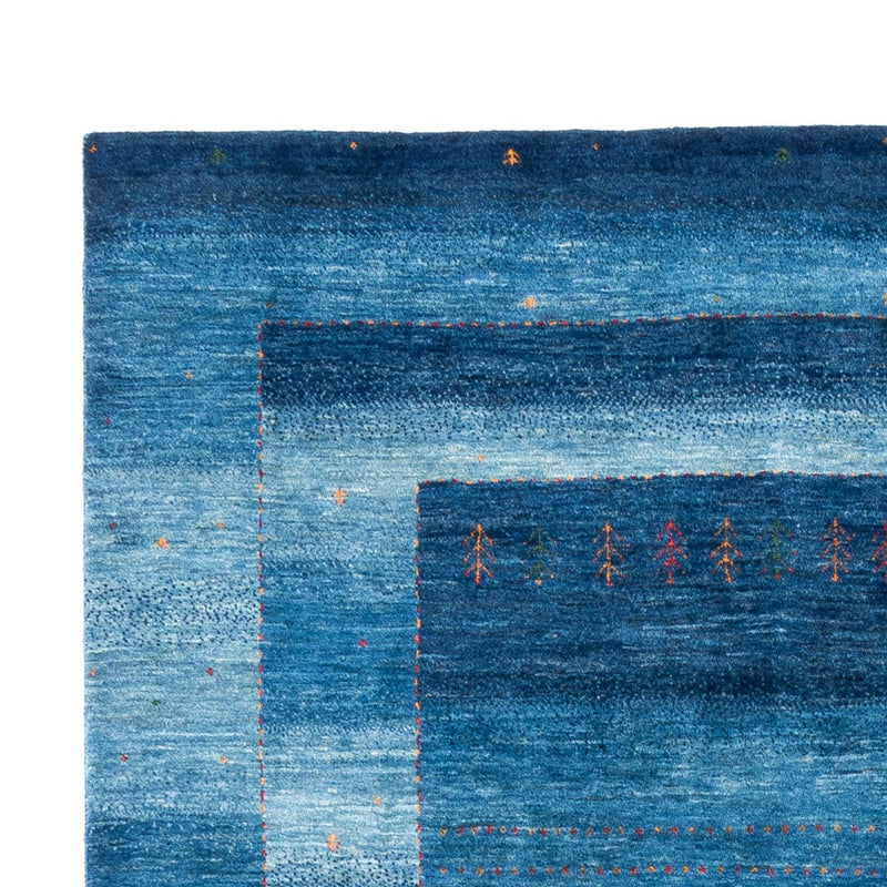Gabbeh Tapijt - Loribaft Perzisch - 302 x 195 cm - blauw