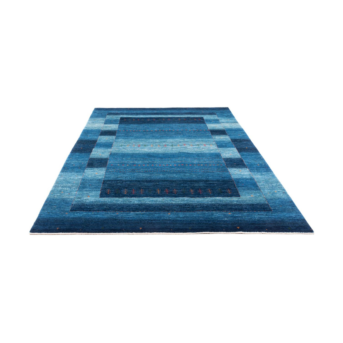 Gabbeh Tapijt - Loribaft Perzisch - 302 x 195 cm - blauw