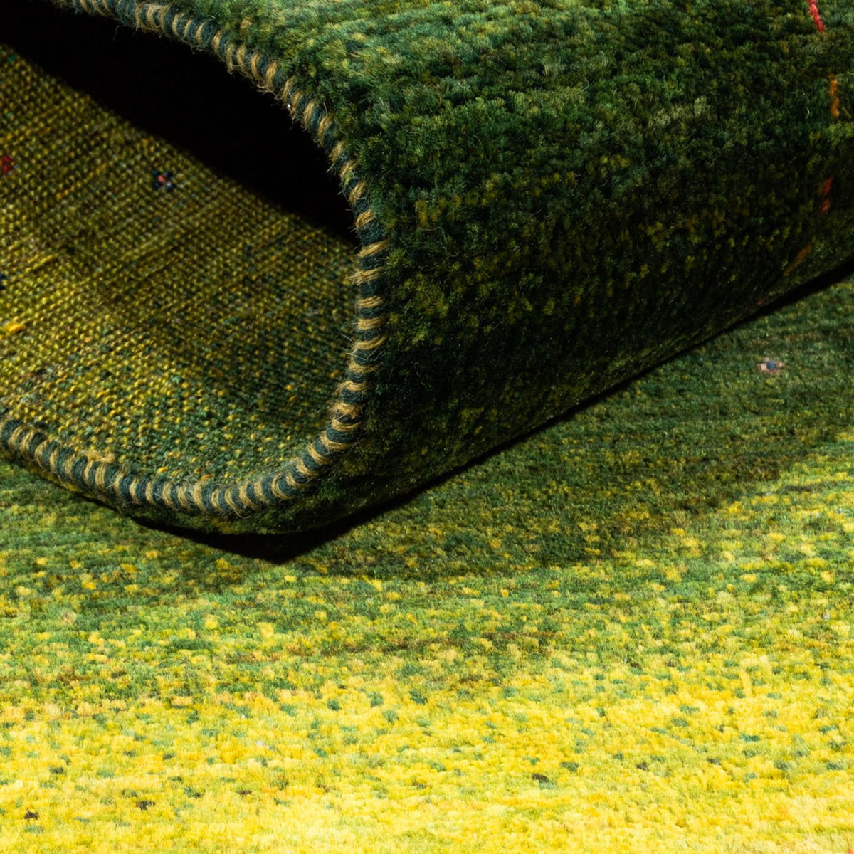 Gabbeh Tapijt - Loribaft Perzisch - 154 x 100 cm - groen