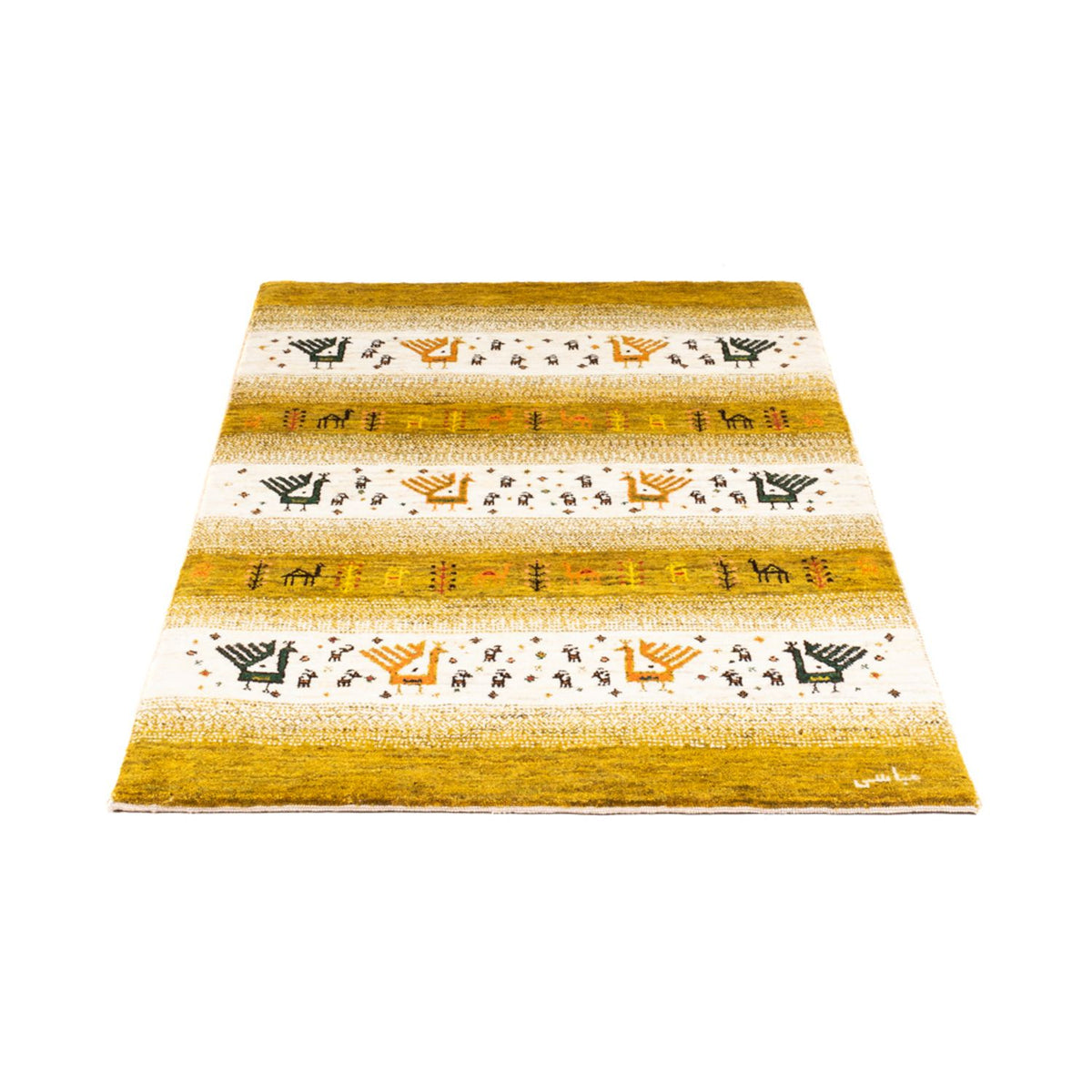 Gabbeh Tapijt - Loribaft Perzisch - 128 x 82 cm - veelkleurig