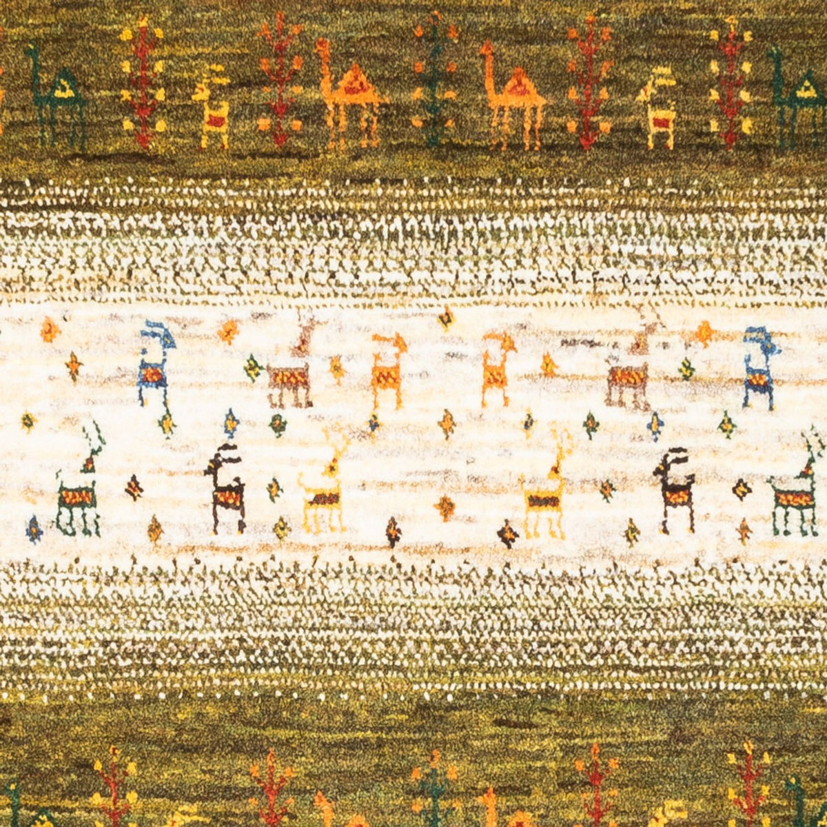 Gabbeh Tapijt - Loribaft Perzisch - 138 x 85 cm - veelkleurig