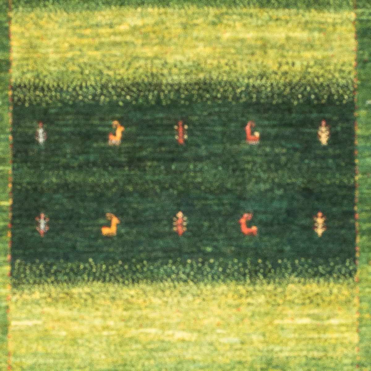 Gabbeh Tapijt - Loribaft Perzisch - 148 x 98 cm - groen