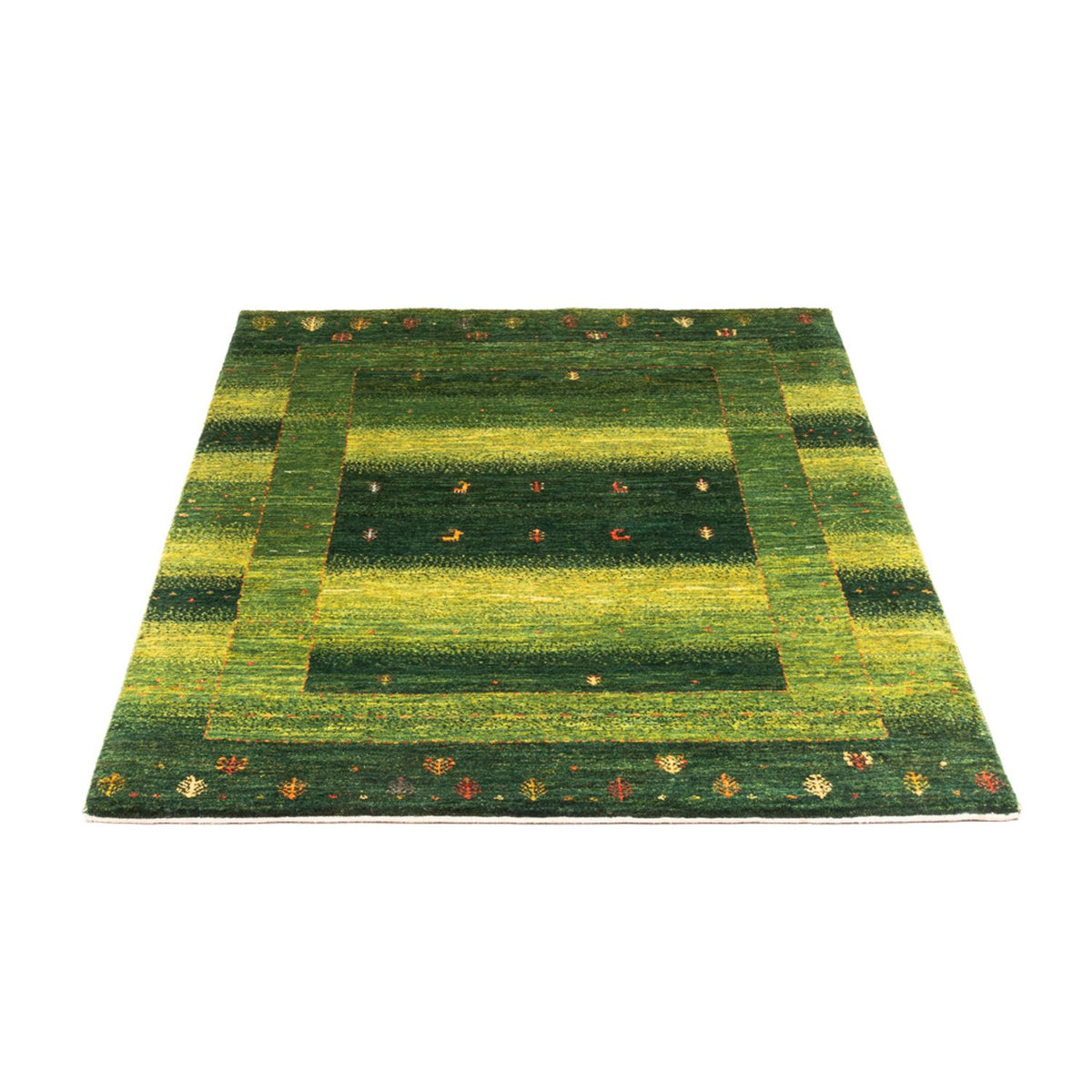 Gabbeh Tapijt - Loribaft Perzisch - 148 x 98 cm - groen