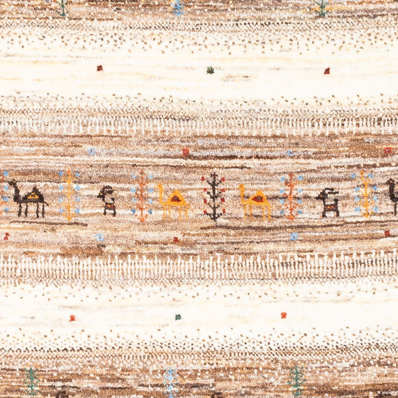 Gabbeh Tapijt - Loribaft Perzisch - 122 x 82 cm - grijs