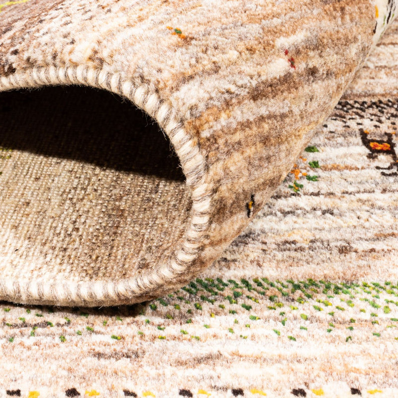 Gabbeh Tapijt - Loribaft Perzisch - 231 x 175 cm - grijs