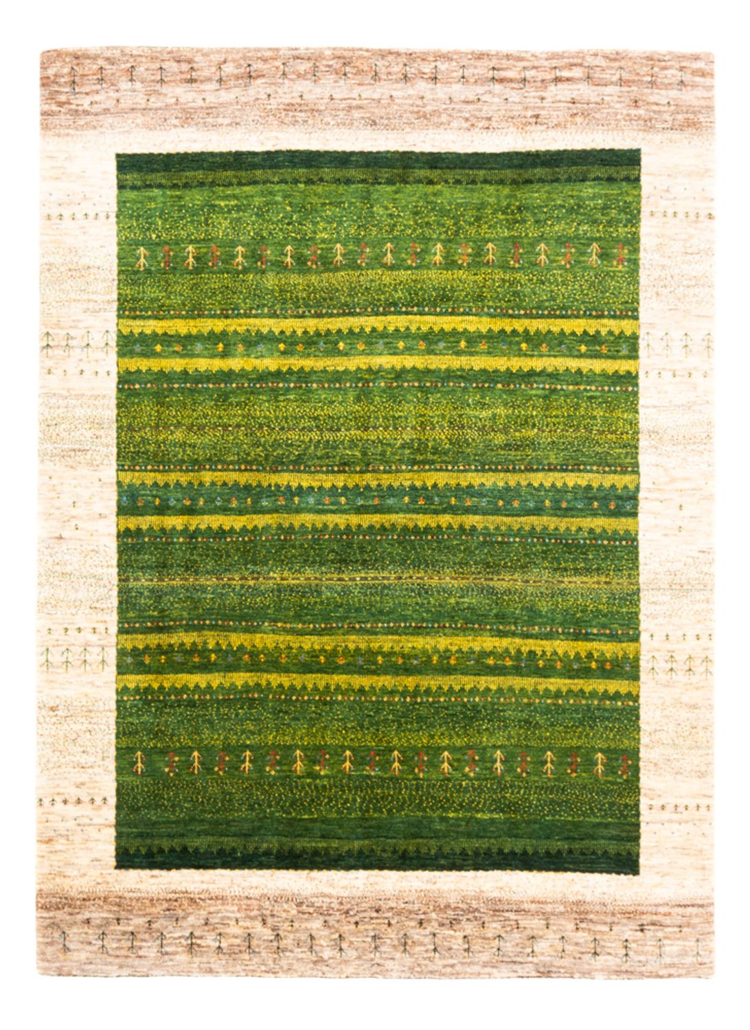 Gabbeh Tapijt - Loribaft Perzisch - 238 x 180 cm - groen