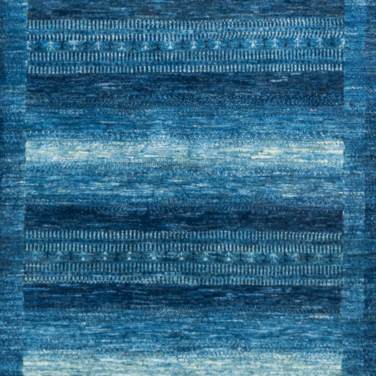 Gabbeh Tapijt - Loribaft Perzisch - 255 x 177 cm - blauw