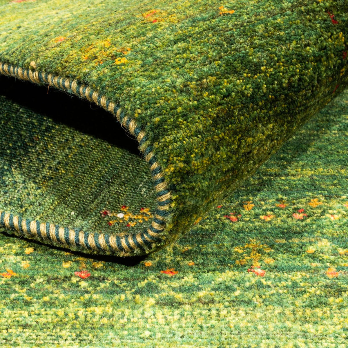 Gabbeh Tapijt - Loribaft Perzisch - 175 x 123 cm - groen