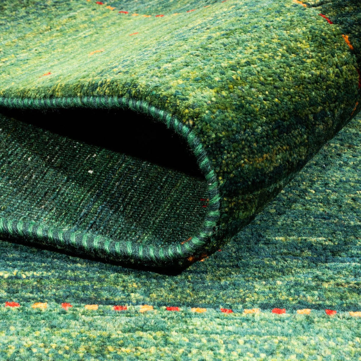 Gabbeh Tapijt - Loribaft Perzisch - 192 x 126 cm - groen