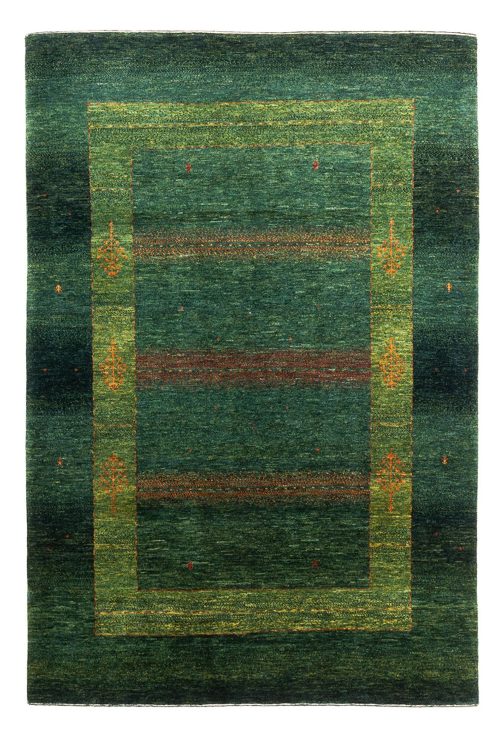 Gabbeh Tapijt - Loribaft Perzisch - 190 x 132 cm - groen