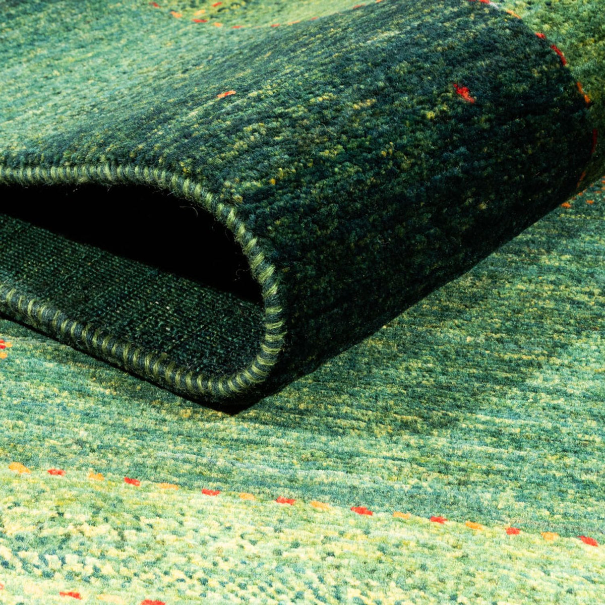 Gabbeh Tapijt - Loribaft Perzisch - 190 x 132 cm - groen