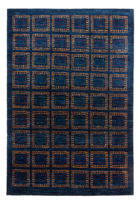 Gabbeh Tapijt - Loribaft Perzisch - 253 x 180 cm - blauw
