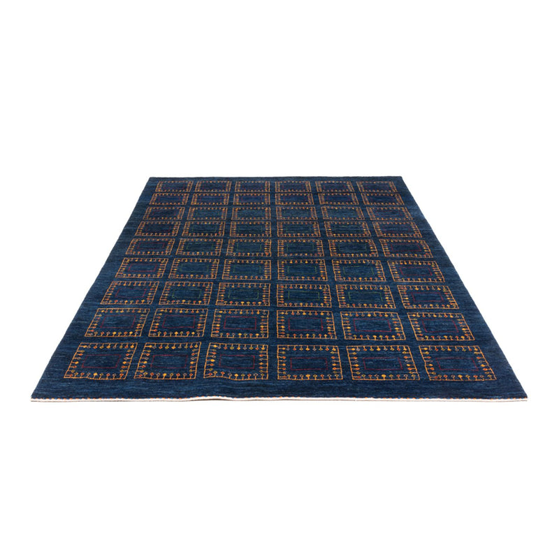 Gabbeh Tapijt - Loribaft Perzisch - 253 x 180 cm - blauw
