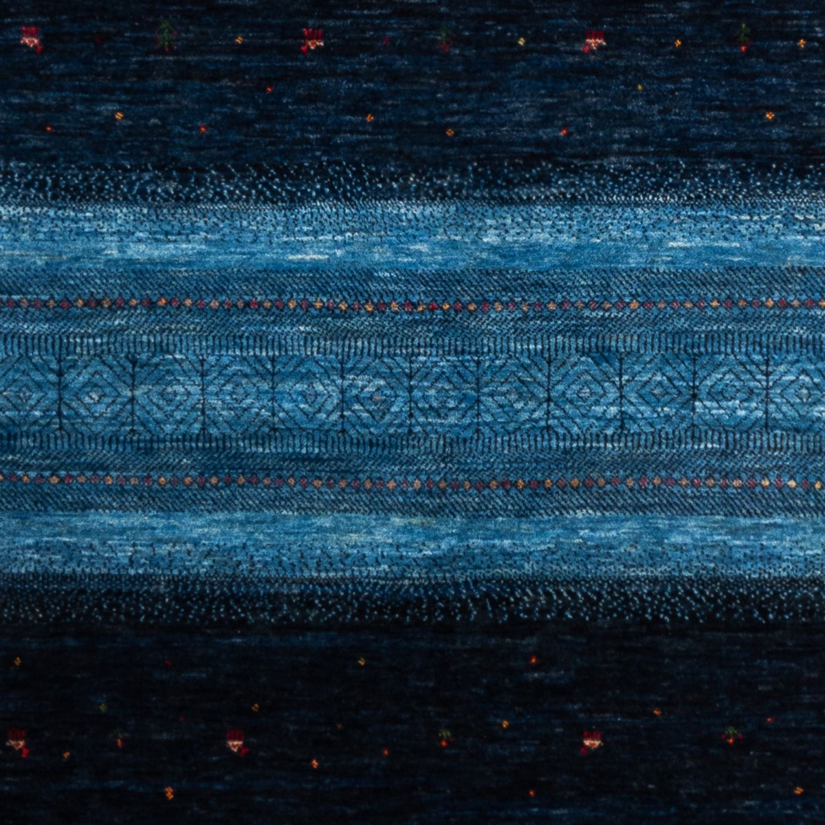 Gabbeh Tapijt - Loribaft Perzisch - 256 x 180 cm - blauw