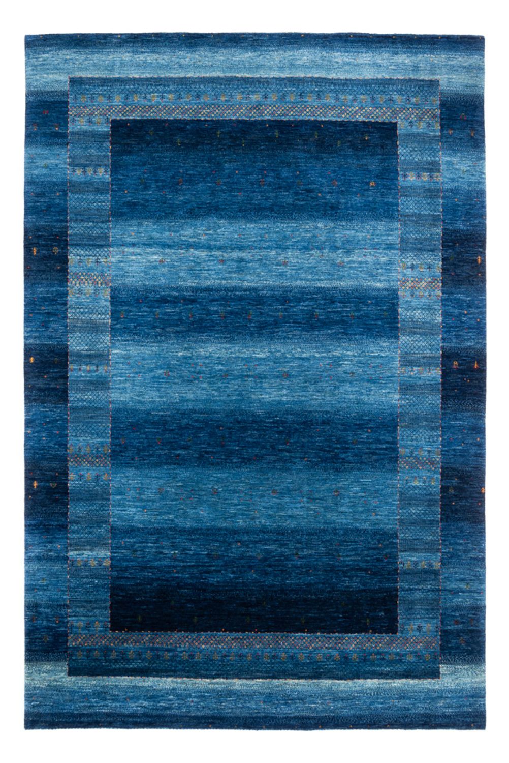 Gabbeh Tapijt - Loribaft Perzisch - 331 x 228 cm - blauw
