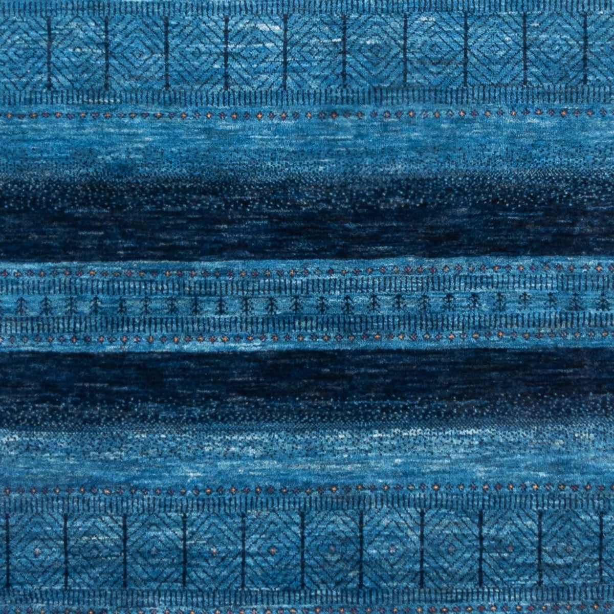 Gabbeh Tapijt - Loribaft Perzisch - 244 x 178 cm - blauw