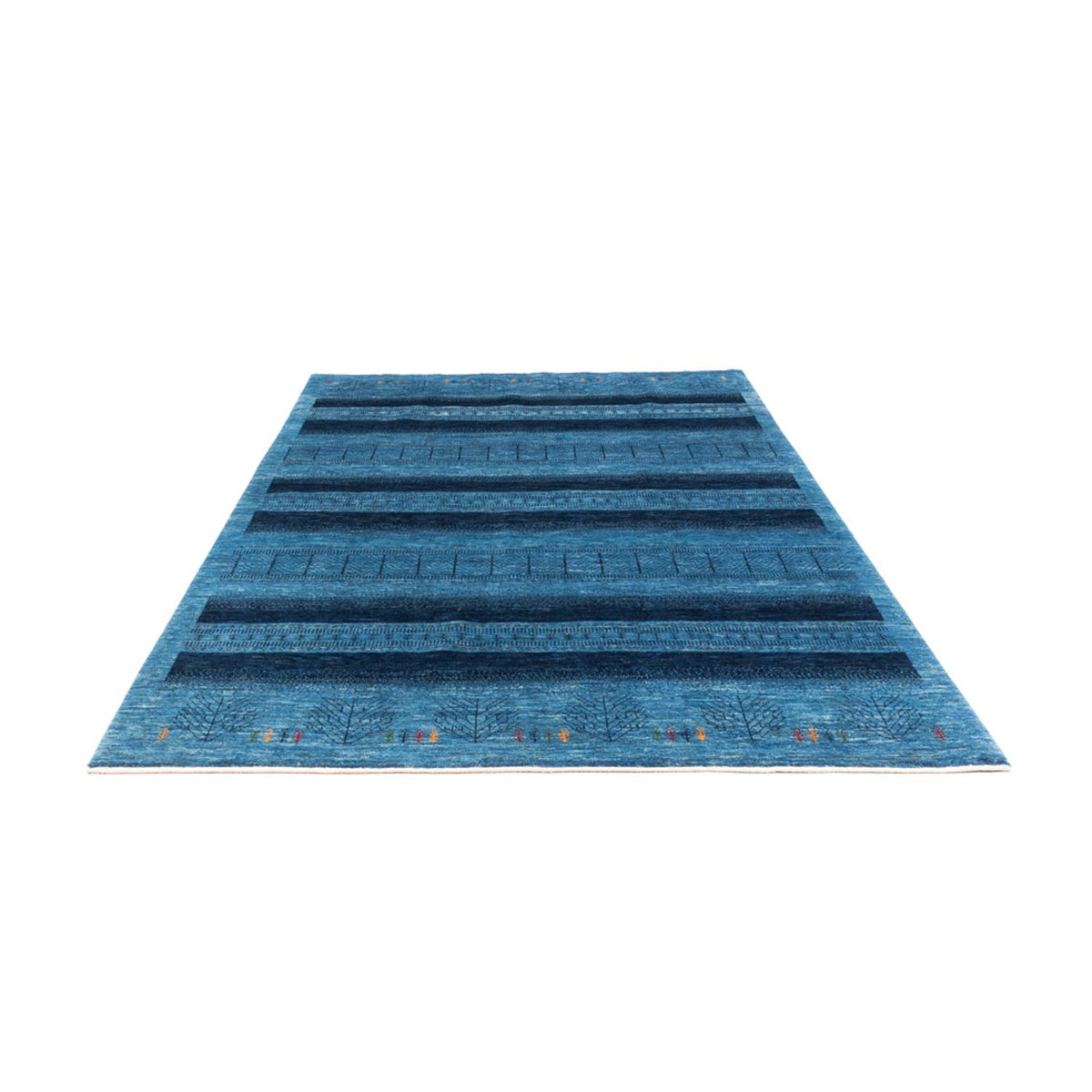 Gabbeh Tapijt - Loribaft Perzisch - 244 x 178 cm - blauw